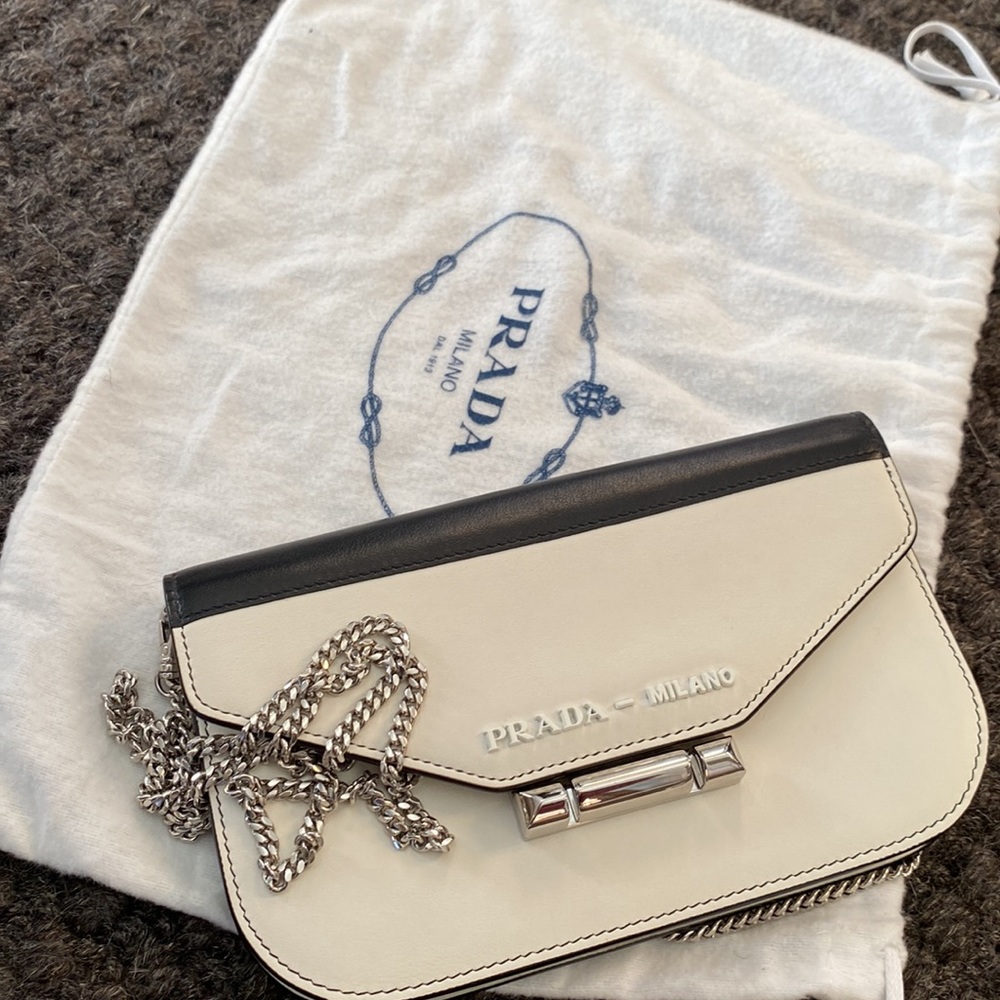 Prada Sybille Black & White Crossbody
